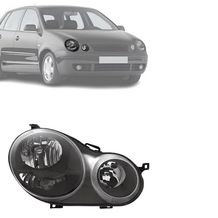 Farol Direito Polo 2003 2004 2005 2006 Mascara Negra