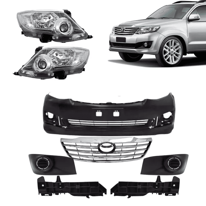 Kit Parachoque Dianteiro Hilux Sw4 2012 2013 2014 2015