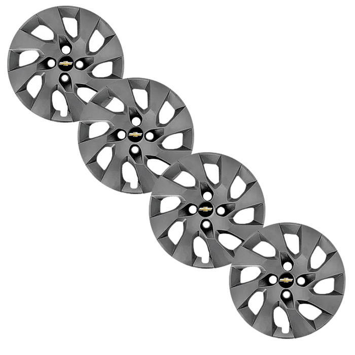 Jogo Calota Aro 15 Onix 2014 2015 2016 Prata