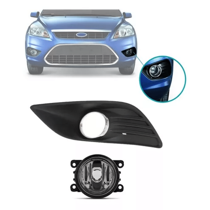 Grade Moldura Milha + Farol Milha Esquerdo Focus 2009 2010 2011 2012