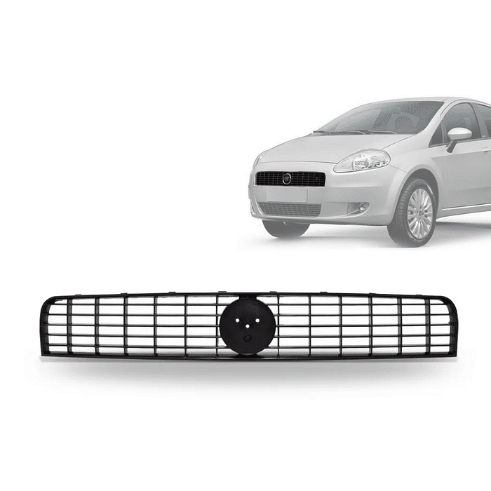 Grade Dianteira Punto 2007 2008 2009 2010 2011 Preta Superior