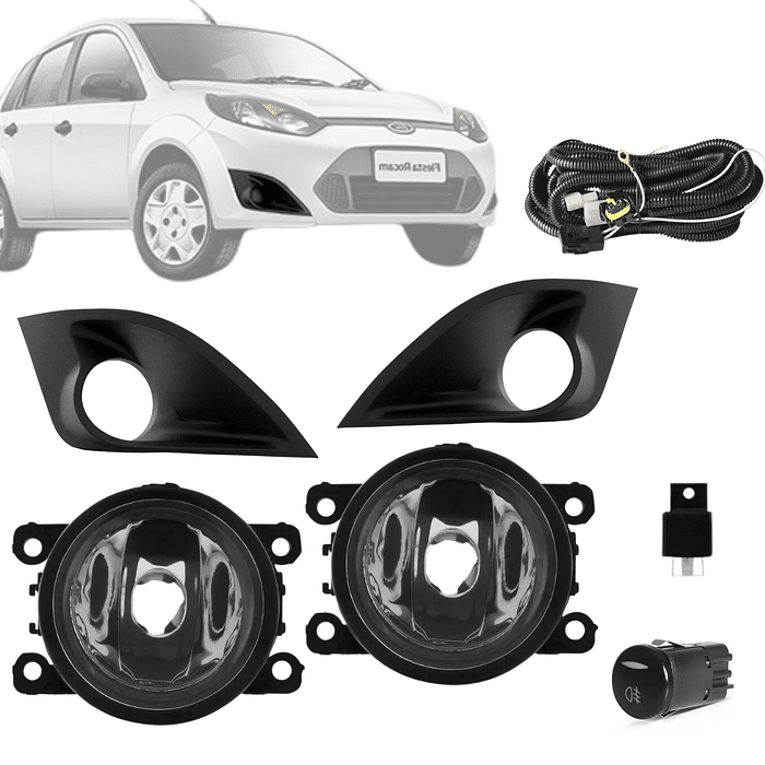 Kit Farol de Milha Fiesta Rocam 2010 2011 2012