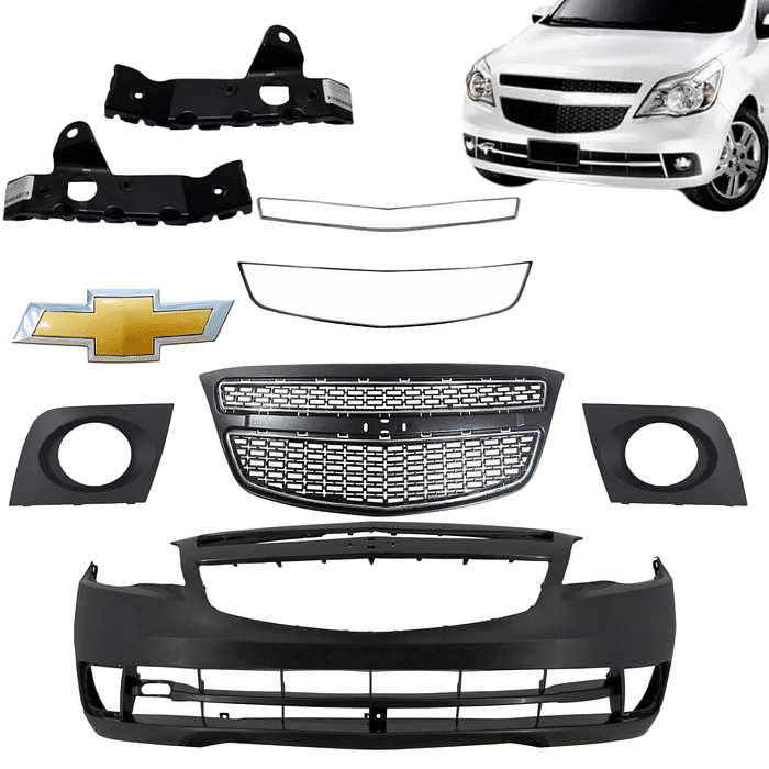 Kit Parachoque Completo Agile 2009 2010 2011 2012 2013 2014
