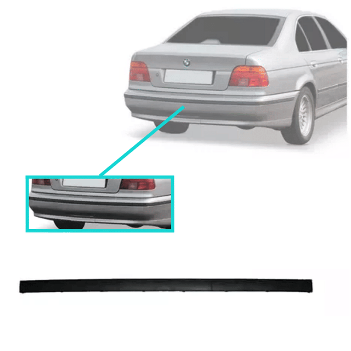 Moldura Parachoque Traseiro Bmw Serie 3 92 93 94 95 96 97 98