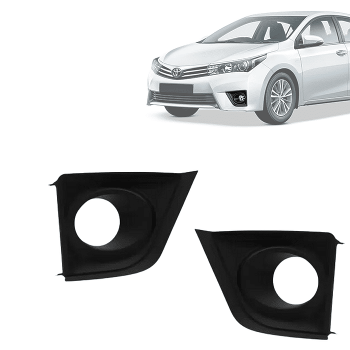 Par Moldura Milha Corolla 2014 2015 2016 Com Furo