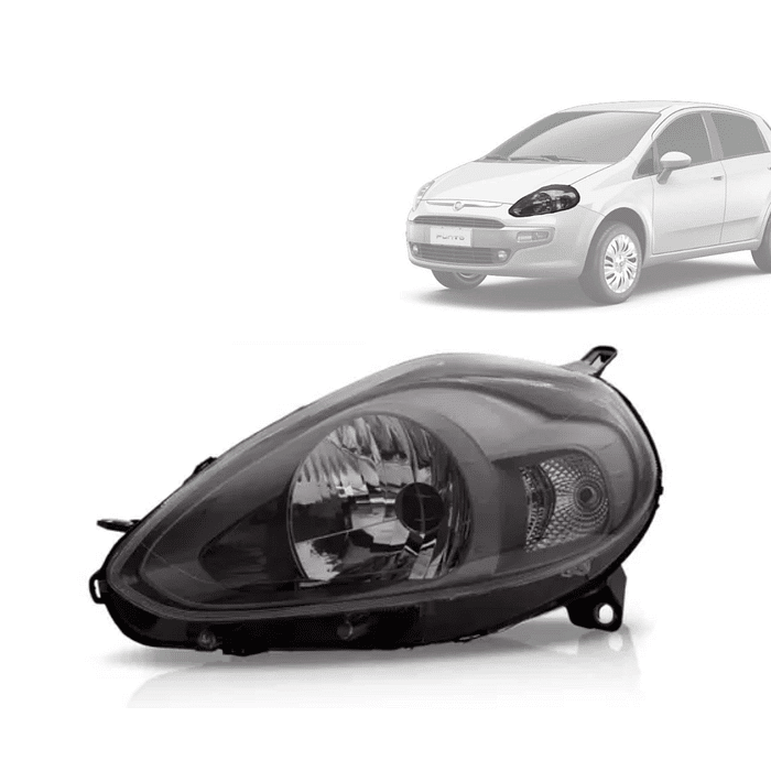Farol Esquerdo Punto 2013 2014 2015 2016 2017 Mascara Cinza