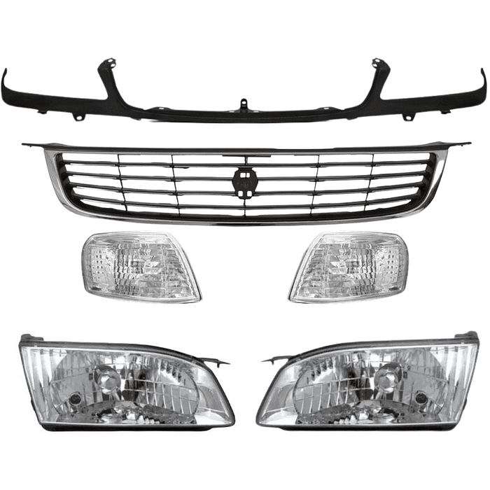 Kit Iluminação E Bigode Corolla 1998 1999 2000 2001