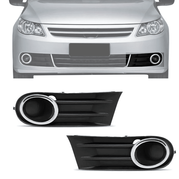 Par Moldura Milha Gol G5 2009 2010 2011 2012 Sem Furo