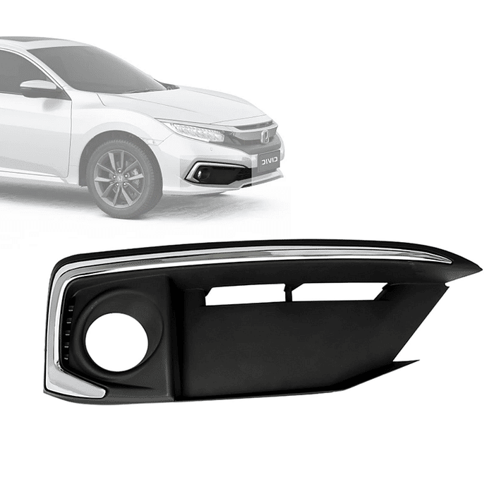 Moldura Milha Direito Honda Civic 2020 2021 2022
