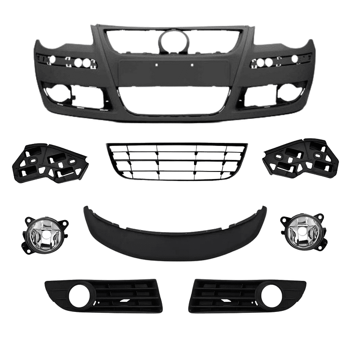 Kit Parachoque Dianteiro Completo Polo 2007 2008 2009