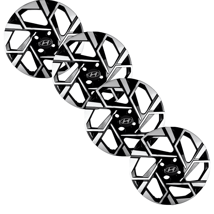 Jogo Calota Aro 15 Hb20 2024 Esportiva Hatch E Sedan