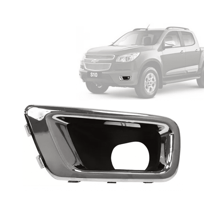 Moldura Milha Esquerdo S10 2012 2013 2014 Aro Cromado