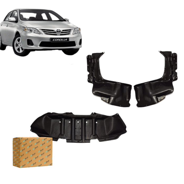 Kit Defletor Parachoque Dianteiro Corolla 2009 2010 2012 2013
