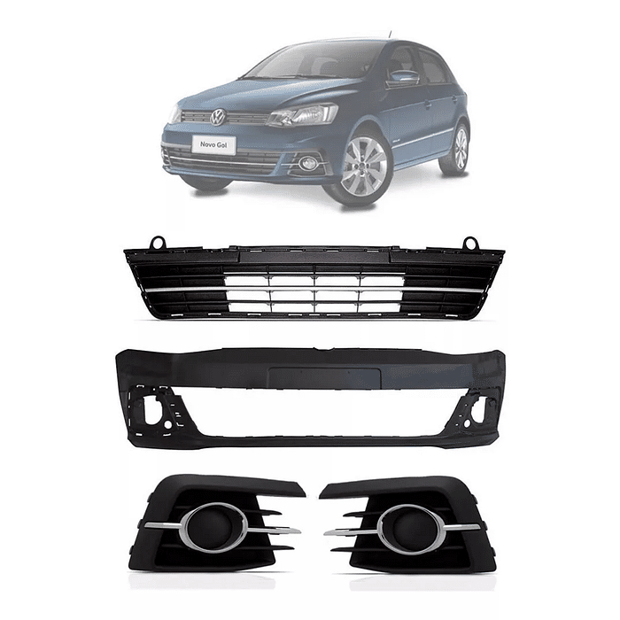 Kit Parachoque Dianteiro Gol Voyage G7 2016 2017 2018