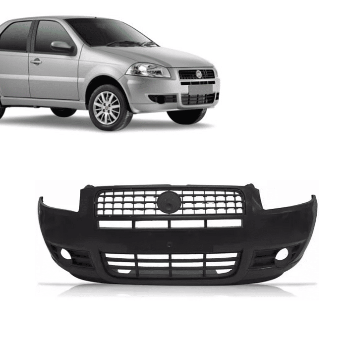 Parachoque Dianteiro Siena EL 2009 2010 2011 2012 Completo Preto