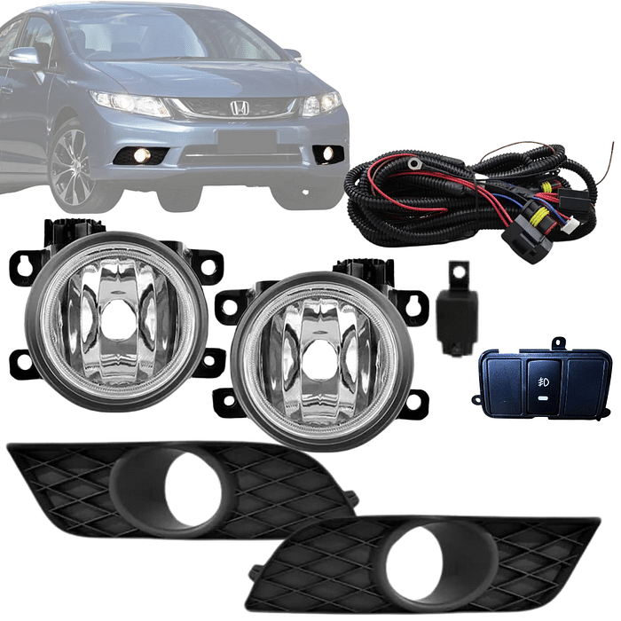 Kit Farol de Milha Civic 2014 2015 2016