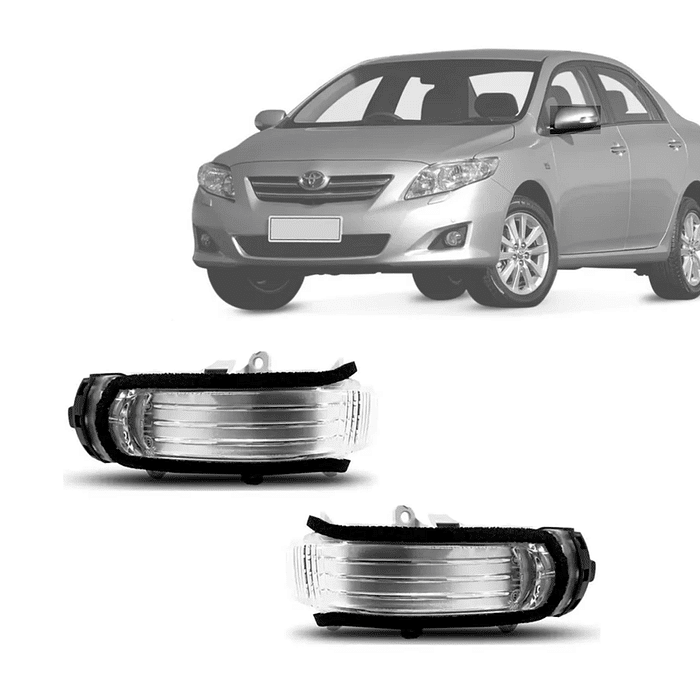 Par Pisca Retrovisor Esquerdo Corolla 2009 2010 2011 2012