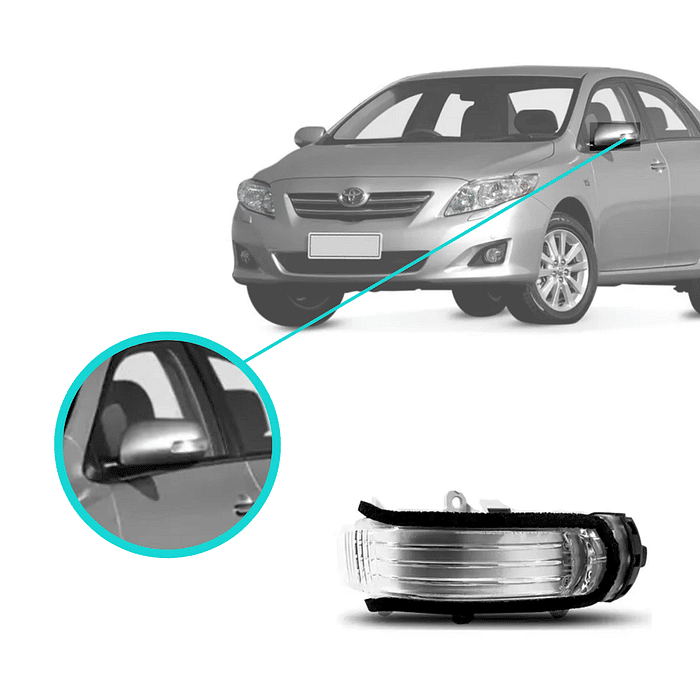 Pisca Retrovisor Esquerdo Corolla 2009 2010 2011 2012
