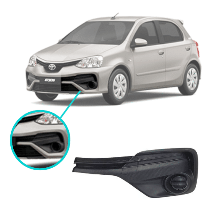 Moldura Milha Esquerdo Etios 2017 2018 2019 2020 2021