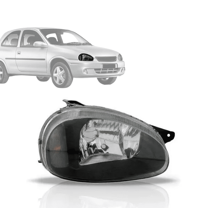 Farol Direito Corsa Wind 94 95 96 97 98 99 2000 2001 2002 2003 2004 a 2009 Mascara Negra