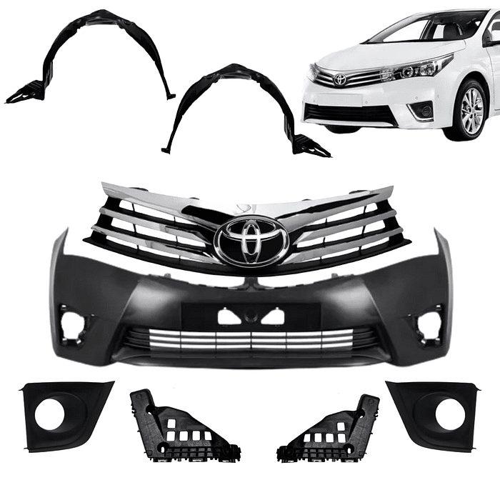 Kit Parachoque Completo Corolla 2014 2015 2016 2017