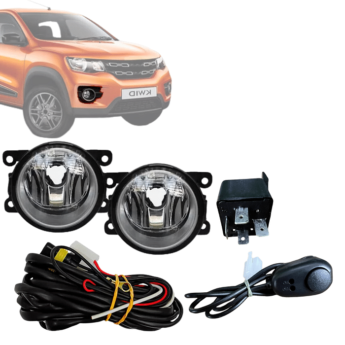 Kit Farol de Milha Kwid 2017 2018 2019 2020 2021 2022