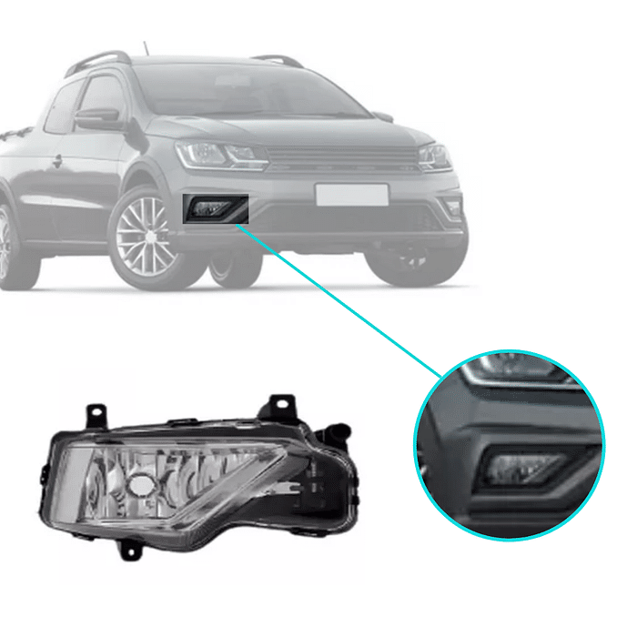 Farol Milha Direito Saveiro G7 Gol Track 2017 2018 2019