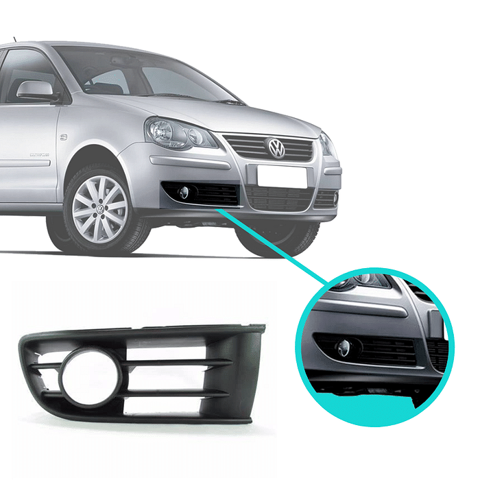 Moldura Milha Direito Polo 2003 2004 2005 2006 C/ Furo