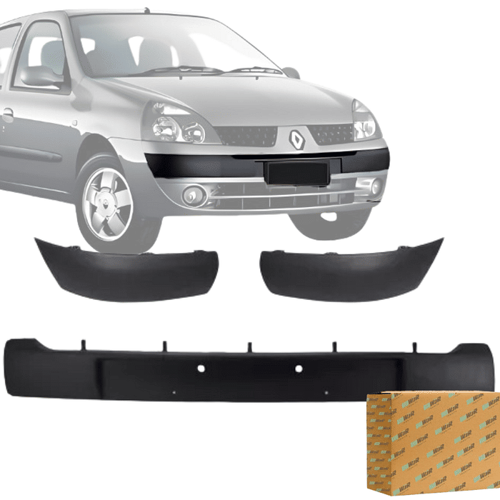 Moldura Parachoque Clio 2003 2004 2005 2006 03 unidades