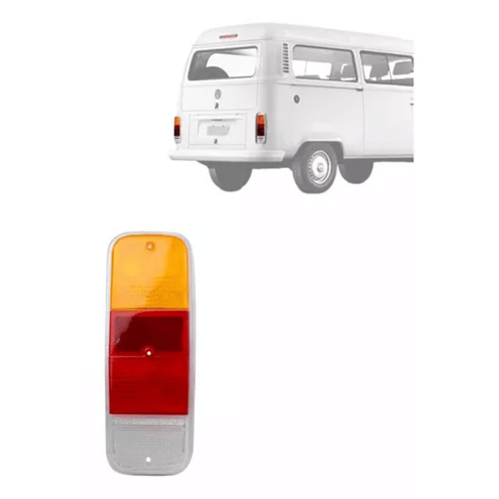 Lente Lanterna Traseira Kombi 1976 a 2014 Tricolor