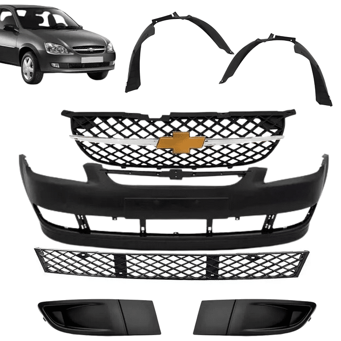 Kit Parachoque Dianteiro Corsa Classic 2011 2012 2013 2014