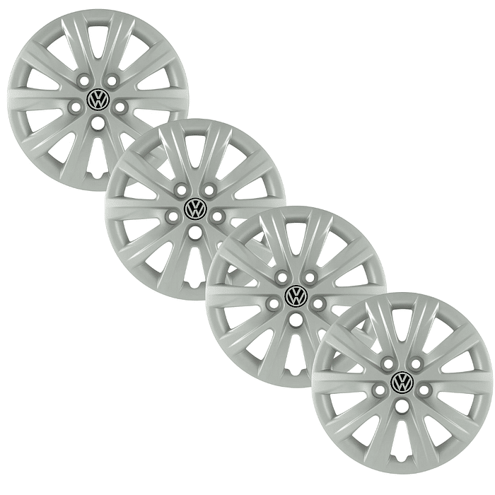 Jogo Calota Aro 15 Fox 2010 2011 Prata