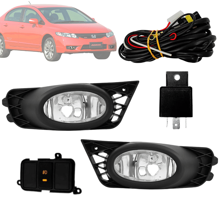 Kit Farol de Milha Civic 2009 2010 2011