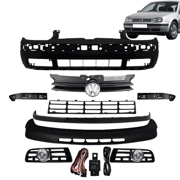 Kit Parachoque Dianteiro Completo Golf 1999 2000 2001