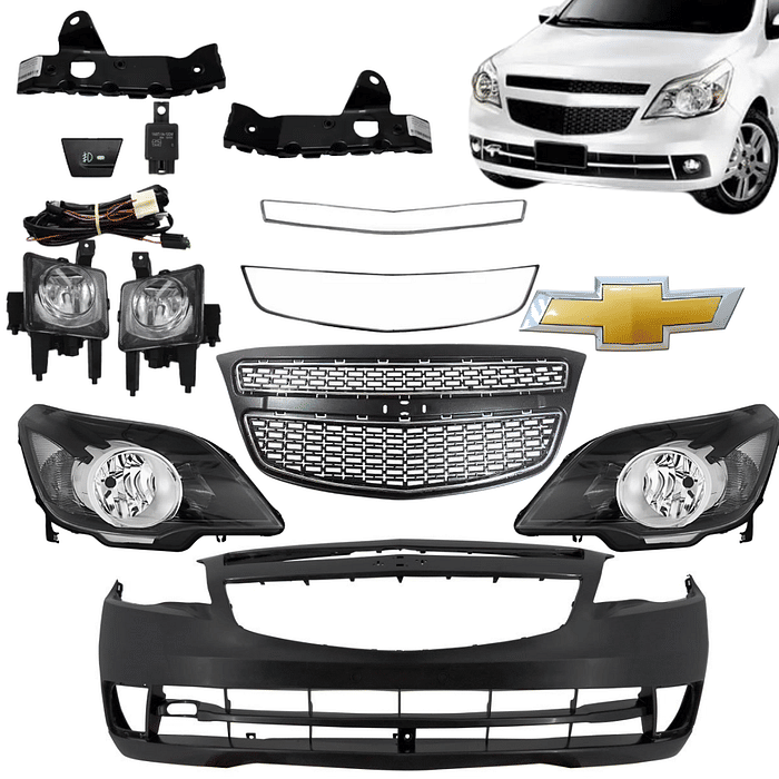 Kit Parachoque Completo Agile 2009 2010 2011 2012