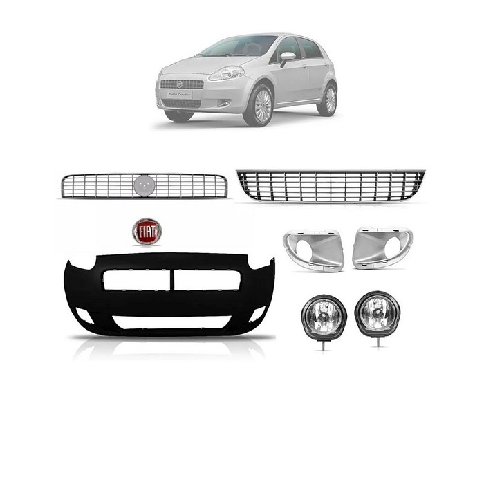 Kit Frente Parachoque Punto 2007 2008 2009 2010 2011 2012