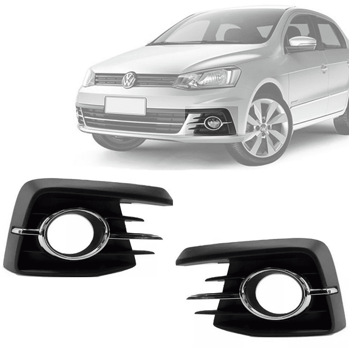 Par Moldura Gol Voyage G7 2016 2017 2018 Friso cromado