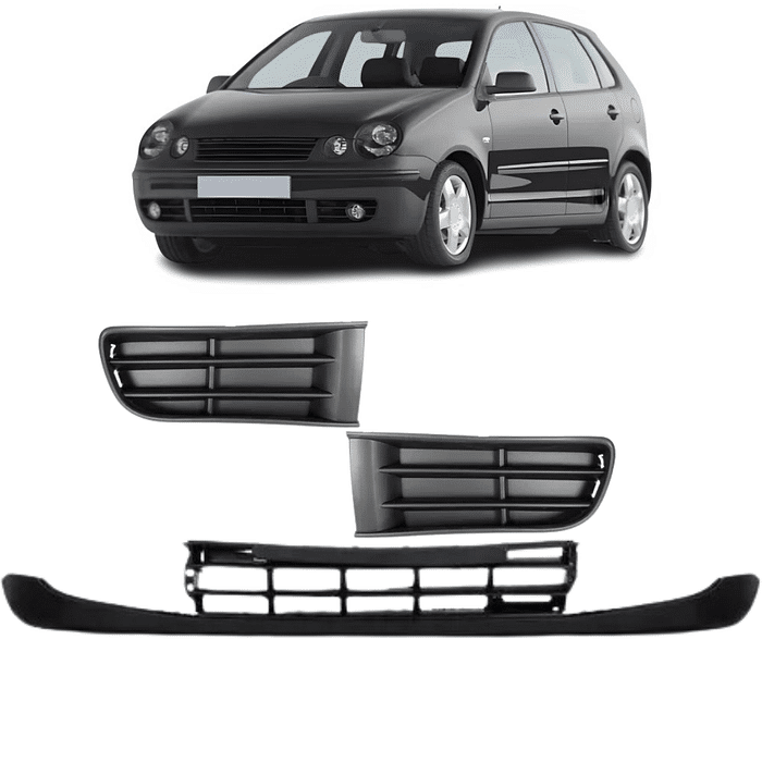 Kit Saia Spoiler Parachoque Dianteiro Polo 2003 2004 2005 2006 - SEM FURO
