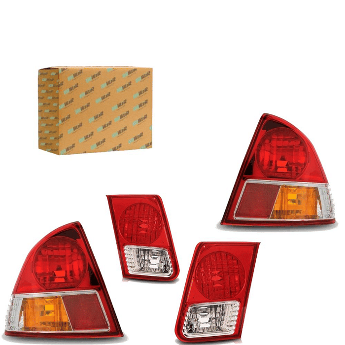 Kit Conjunto Lanterna Traseira Honda Civic 2004 2005 2006