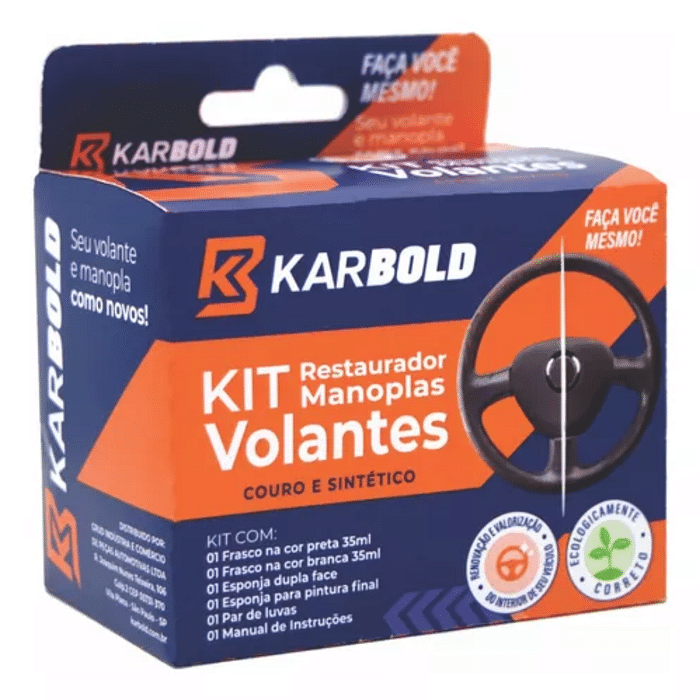 Kit Tinta Restaurador volante Manopla Preto Cinza Grafite