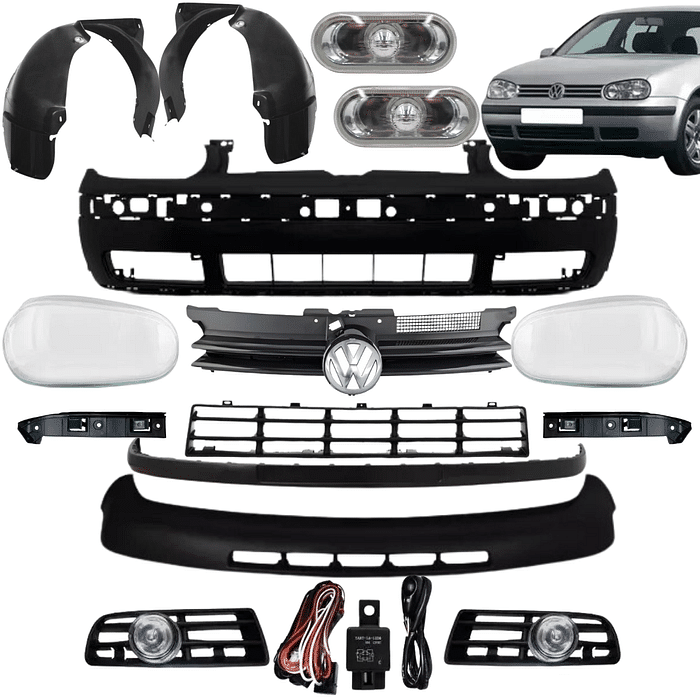 Kit Frente Parachoque Dianteiro Golf 2002 2003 2004 2005 2006