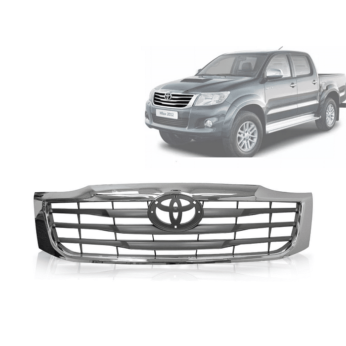 Grade Dianteira Hilux Pick Up 2012 2013 2014 2015 Moldura Cromada