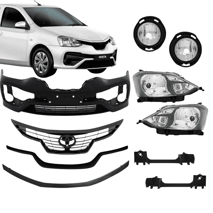 Kit Parachoque dianteiro Etios 2017 2018 2019 2020 2021