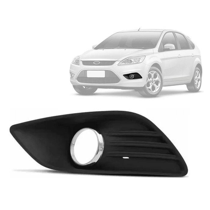 Moldura Milha Esquerdo Focus 2009 2010 2011 2012 2013 Aro Cromado