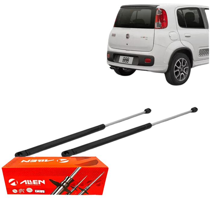 Par Amortecedor Tampa Traseira Fiat Uno Way 2010 Até 2013