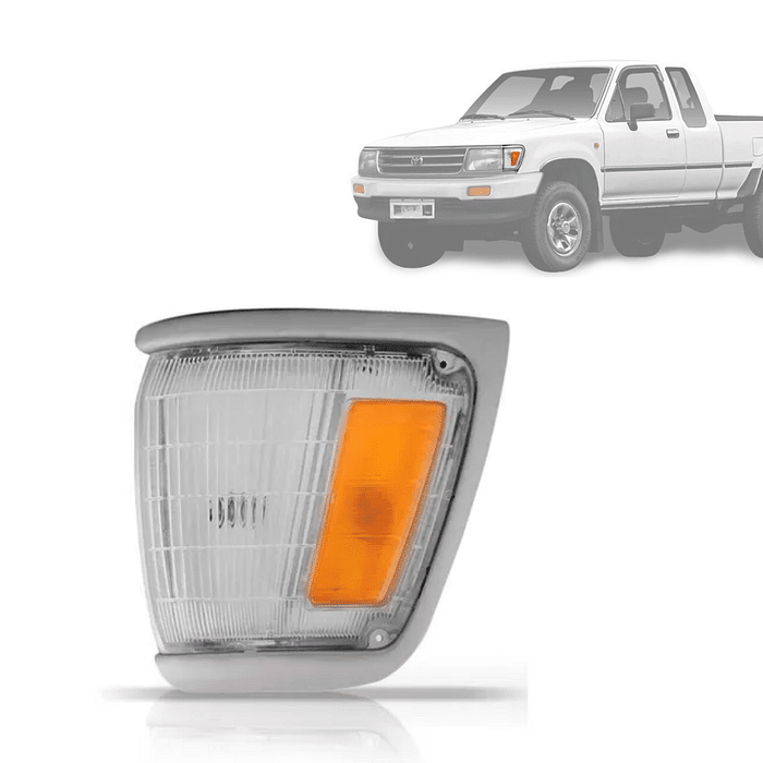 Pisca Esquerdo Hilux  Pick Up 93 94 95 96 97 98 99 Aro Cromado 4X4