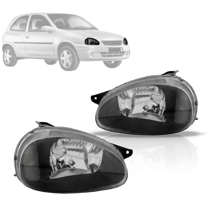 Par Farol Corsa Wind Mascara Negra 1995 à 2008