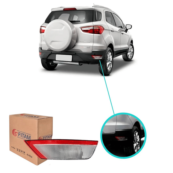 Luz de Ré Direito Ecosport 2013 2014 2015 2016 2017 A 2019