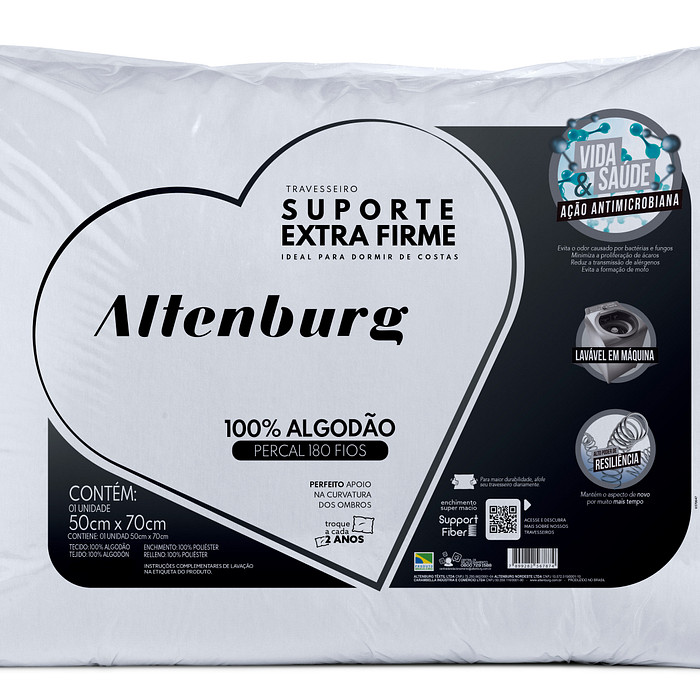 Travesseiro  Suporte Extra Firme - Altenburg