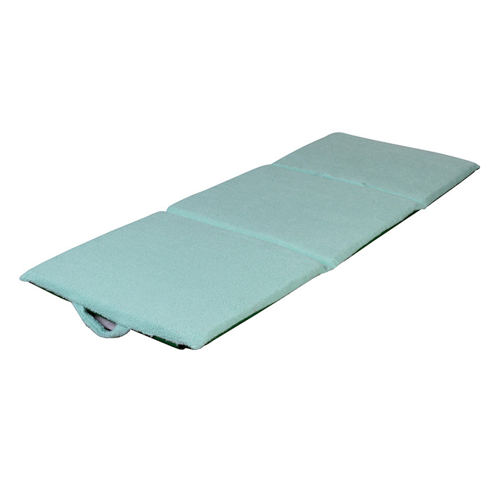 Colchonete de Espuma Tecido Atoalhado Verde